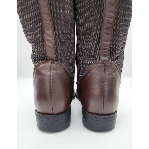 David Tate Women's Brown Boots sz 8M WIDE Calf - Avery 18 - Preowned - Picture 3 of 11